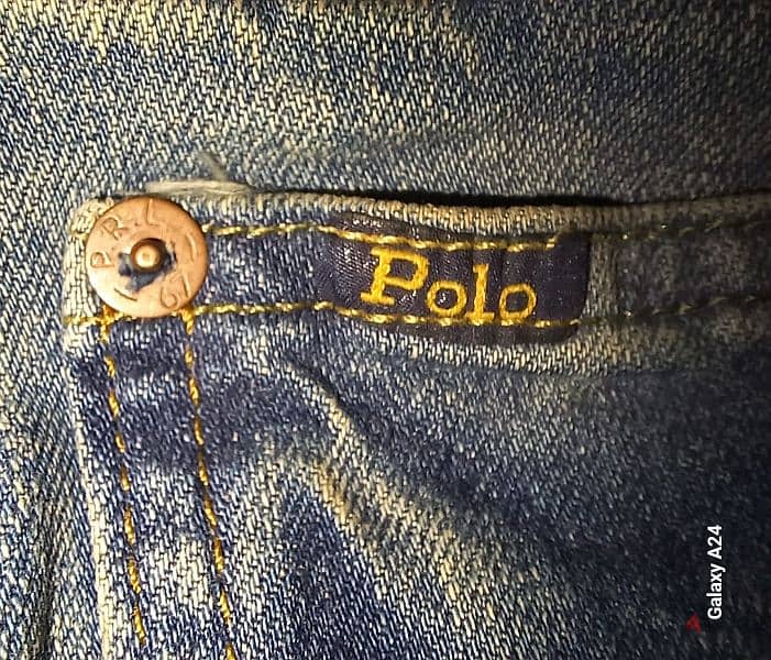 بنطلون جينز  أصلى POLO RALPH LAUREN w34 ، L 30, (مستعمل) صناعة مصرية 6