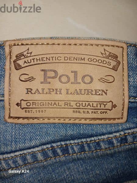 بنطلون جينز  أصلى POLO RALPH LAUREN w34 ، L 30, (مستعمل) صناعة مصرية 8