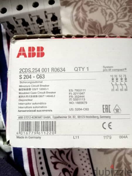 قاطع تيار رباعي Abb 1