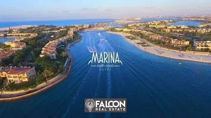 شالية بفيو ولوكيشن خيالي على اللاجون للبيع فـ مارينا 8 الساحل العلمين بالتقسيط Marina 8 North Coast Alamein 3