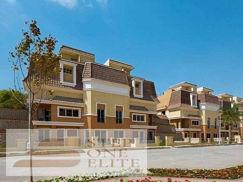 Villa 206m for sale with 42% cash discount in New Cairo, Sur in Sur Madinaty 6