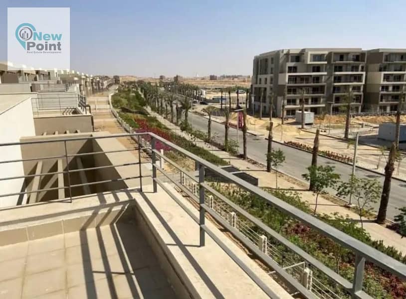 Ground floor apartment with garden, fully finished, for sale in Palm Hills New Cairo Compound 3