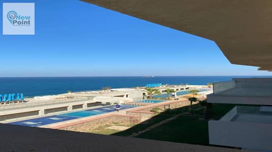 Fully finished chalet for sale directly on the sea in the most luxurious resorts of Ain Sokhna, Il Monte Galala Resort