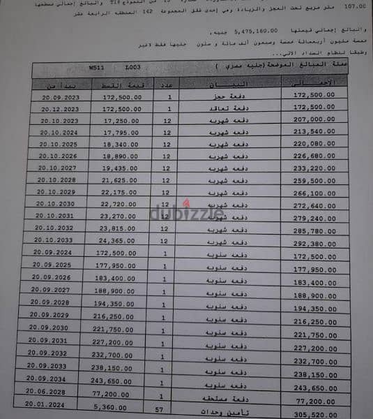 للبيع في مدينتي شقة 107 متر بجوار الخدمات 1