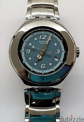 ساعه سواتش مقاس كبير بالعلبه و مشتملاتها swatch