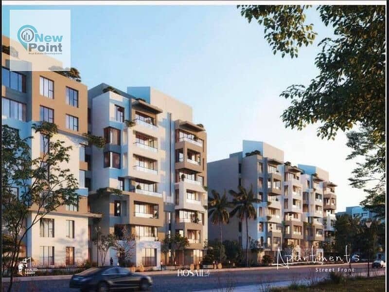 For sale a apartment 152m in Mostakbal City directly in front of Madinaty in Rosail City Compound 4