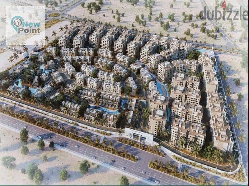 For sale a apartment 152m in Mostakbal City directly in front of Madinaty in Rosail City Compound 9