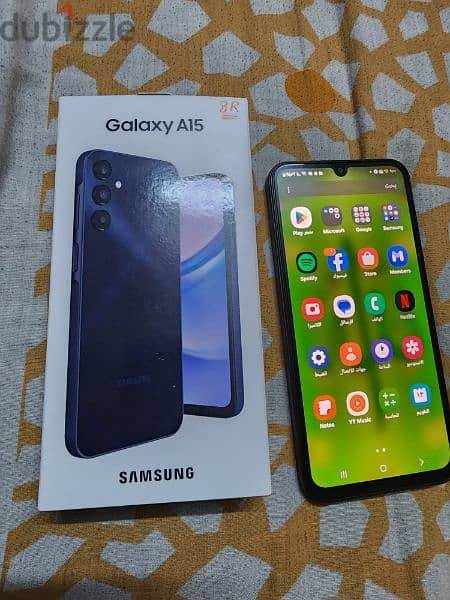 Samsung a15 8 ram 256gb بالضمان 1