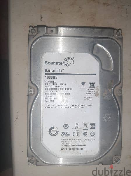 هارد سيجات seagate باركودا ١ تيرا 1tb 0