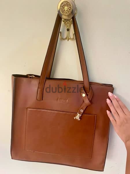 Jazlyn Loval Brand - Brown Tote Bag 0