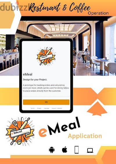 eMeal Application for restaurants.