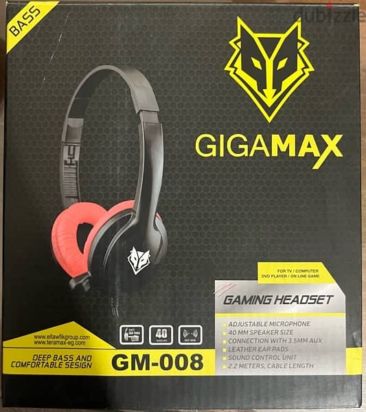 gigamax gm-008 Headphones - سماعه 1