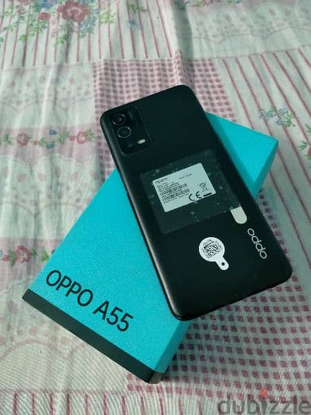 oppo  a55  128/4+4 بلزقة الضهر مفهوش خربوش السعر نهائي 14