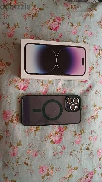 iphone 14 promax 256 purple like new 1