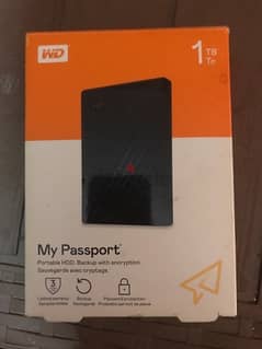 Western Digital  1TB بالضمان و الفاتوره