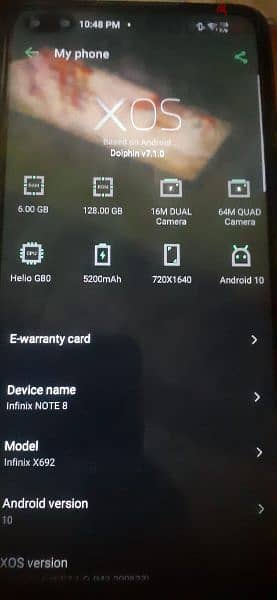 infinix Note 8 128/6 2