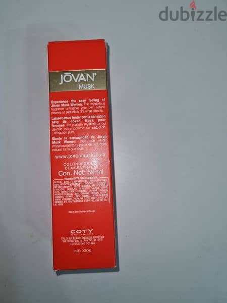 original new jovan musk  woman. . . imported 2