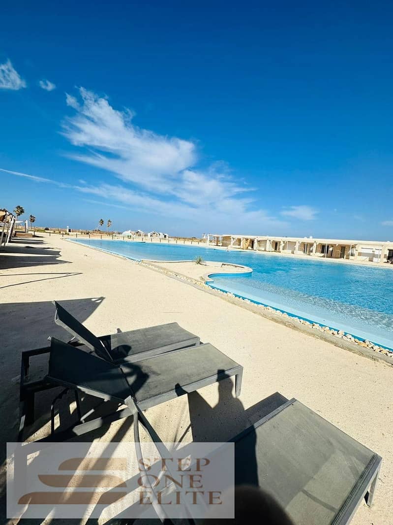 Chalet on the sea with a lagoon view for sale in Amwaj North Coast 4