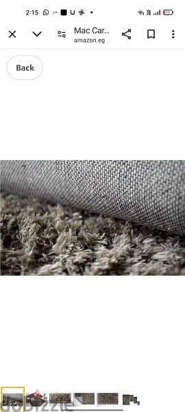 Grey shag oriental weaver carpet 2