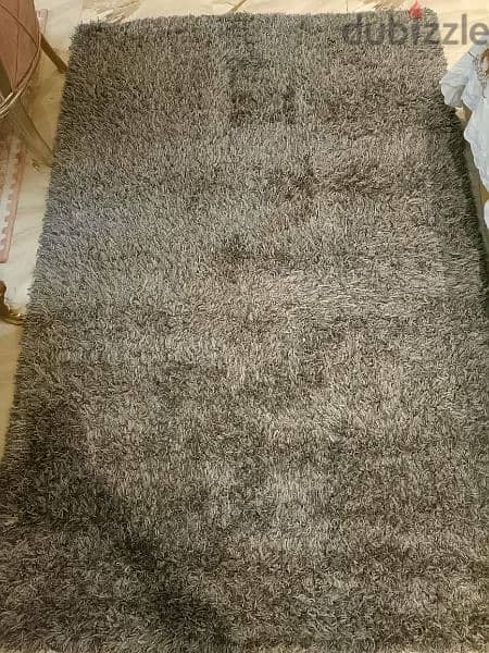 Grey shag oriental weaver carpet 3