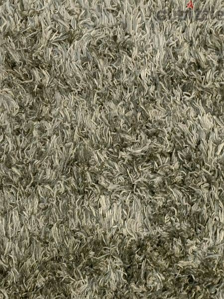 Grey shag oriental weaver carpet 4