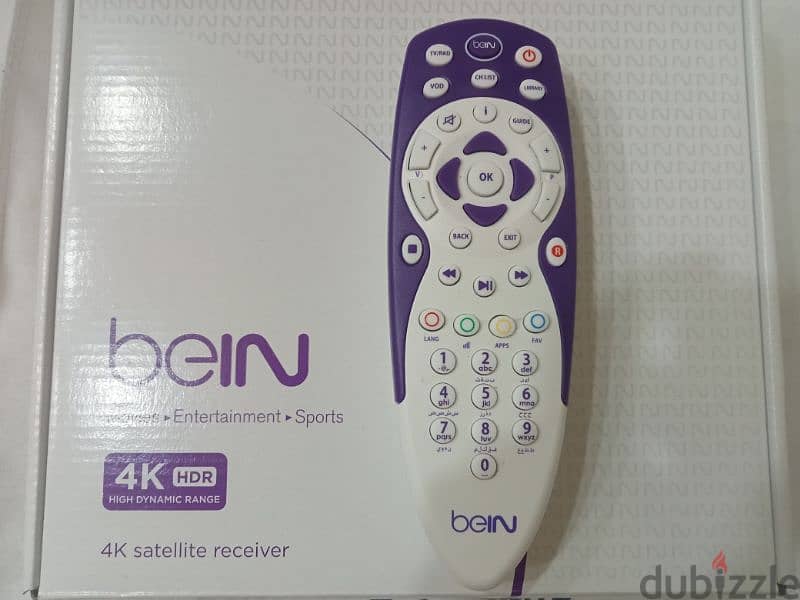 ريسيفر BEIN 4k جديد بقاله شهر بالظبط ، باشتراك سنوى عدا عليه شهر بس. 3