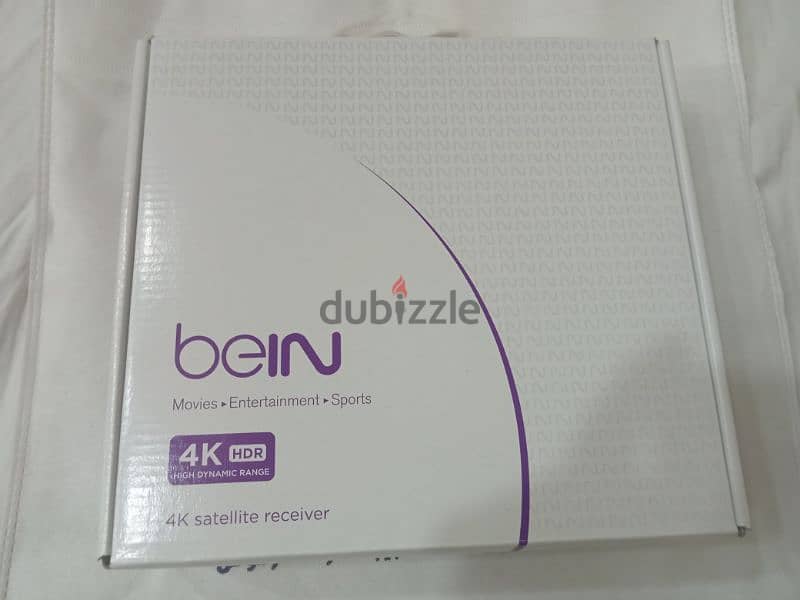 ريسيفر BEIN 4k جديد بقاله شهر بالظبط ، باشتراك سنوى عدا عليه شهر بس. 4