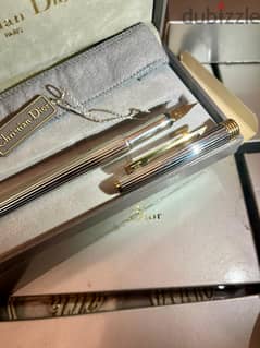 Christian Dior - Silver Sterling Fountain Pen with Gold Nib