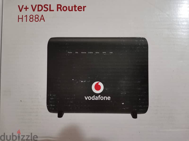 lan 20 متر+ Vodafone VDSL ZTE H188A راوتر ارضى فودافون سوبر فيكتور 4