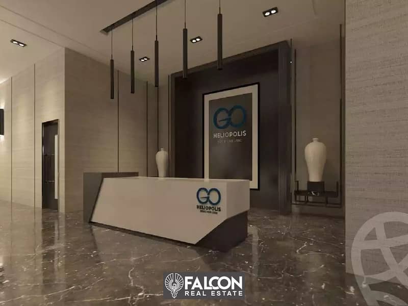 For sale, a 3-bedroom master apartment, immediate delivery, direct view of City Stars in Nasr City, in installments 7