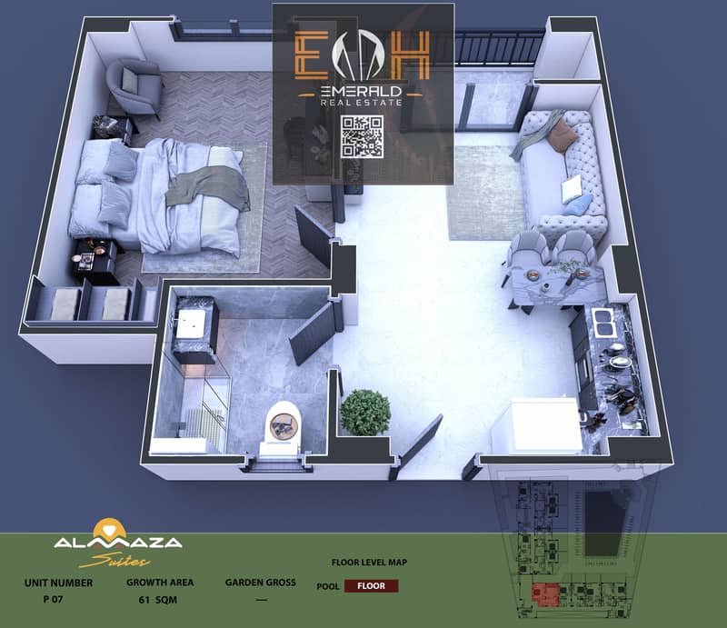 Own your One Bedroom apartment - With discount 10% by the installment way 2