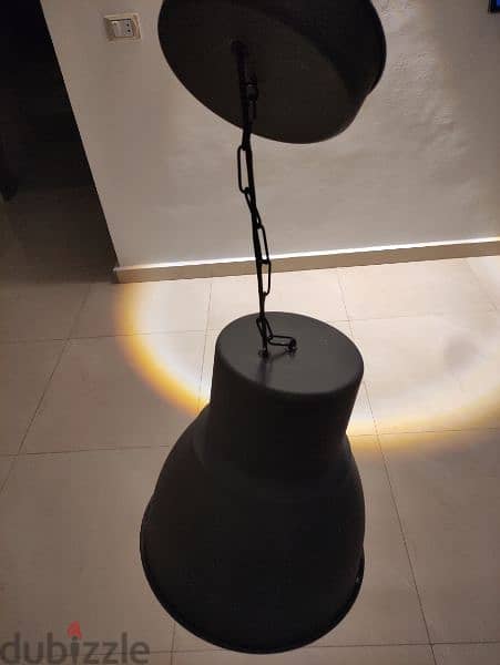 IKEA HEKTAR Pendant lamp, dark grey, 47 cm 1