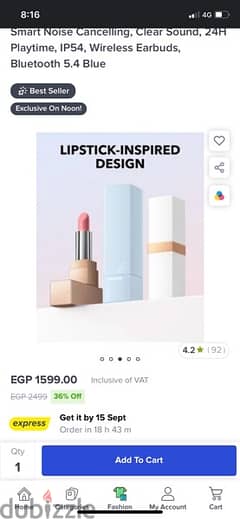 soundcorea30i lipstick shaped for 1500 egp