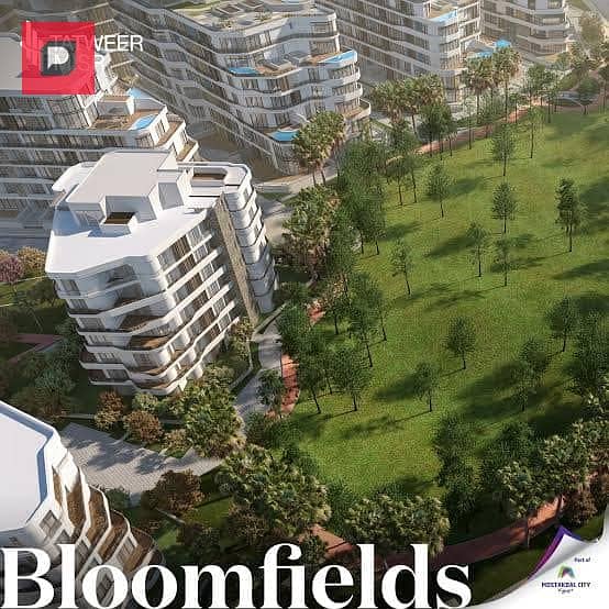 Apartment for sale with a 10% discount, in installments over 10 years, for sale in Bloomfields Compound, Mostaqbal City, fully finished, next to Eleva 3