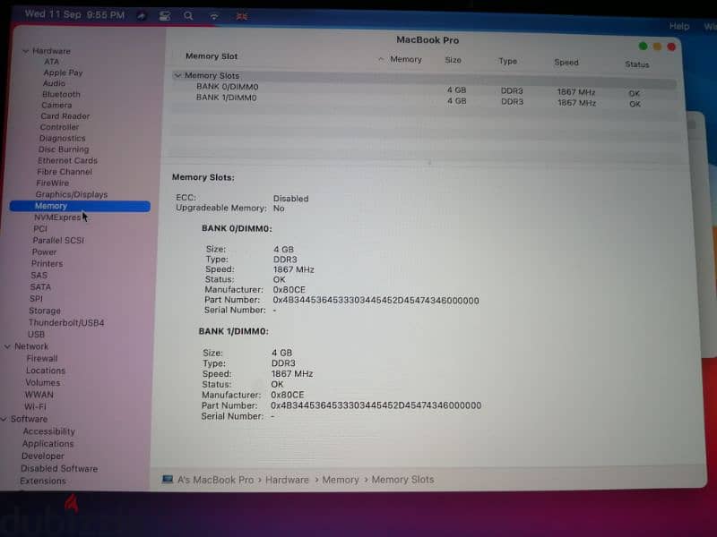 MacBook Pro 2015 13.3” 8GB RAM 8