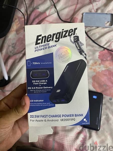 ENERGIZER Powerbank  22.5w 20000mAh UE20011PQ 6