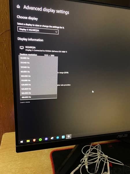 asus tuf gaming Vg249Q3A 180hz 5