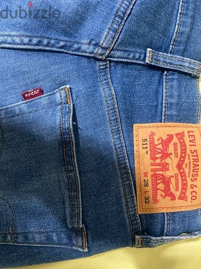 New Levis 511 Slim Men Jeans W28 L32