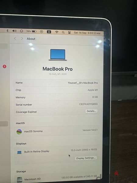 macbook pro m1, in very good condition 1