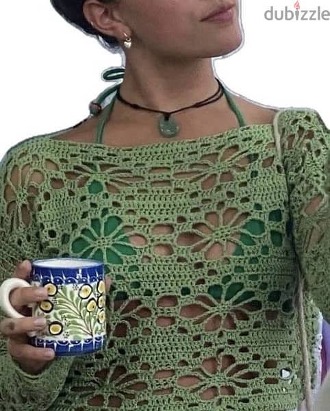 floral crochet sweater 0