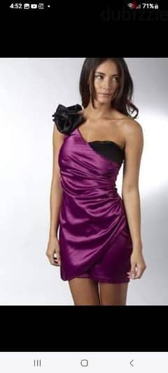 purple evening dress