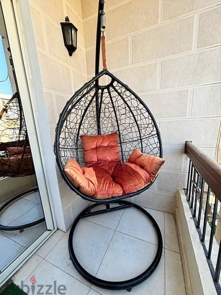 مرجيحة  rattan swing 2