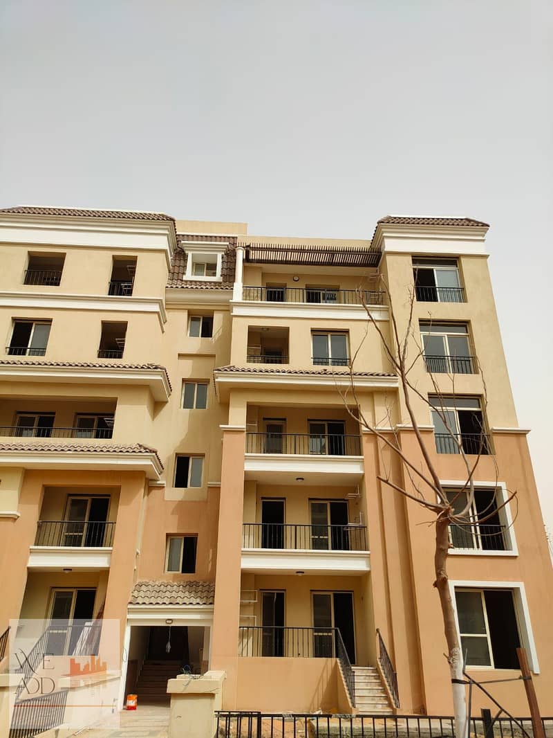 At an attractive price, own a 158-square-meter apartment in Sheya Phase, 3 rooms with a view in Sarai Compound, Sur B Sur, Madinaty, with a down payme 5