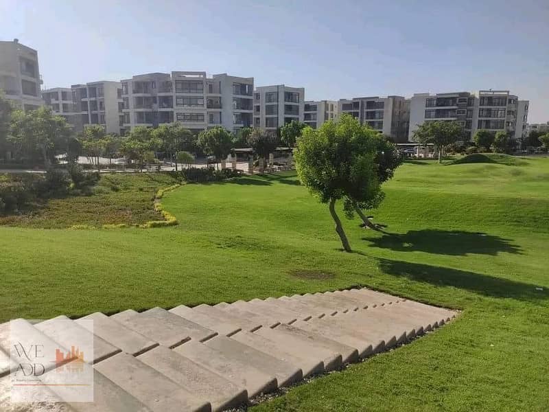 Independent villa for sale 160m in Taj City compound, Origami Golf phase, at a special price and 10% down payment over 6 months, landscape view and la 2