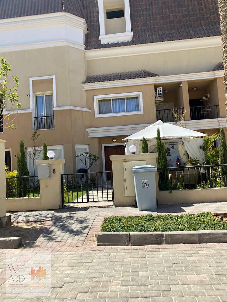 The last units of the villa in Sarai Compound, the most distinguished residential compound in New Cairo, wall by wall, Madinaty, with a 10% down payme 7