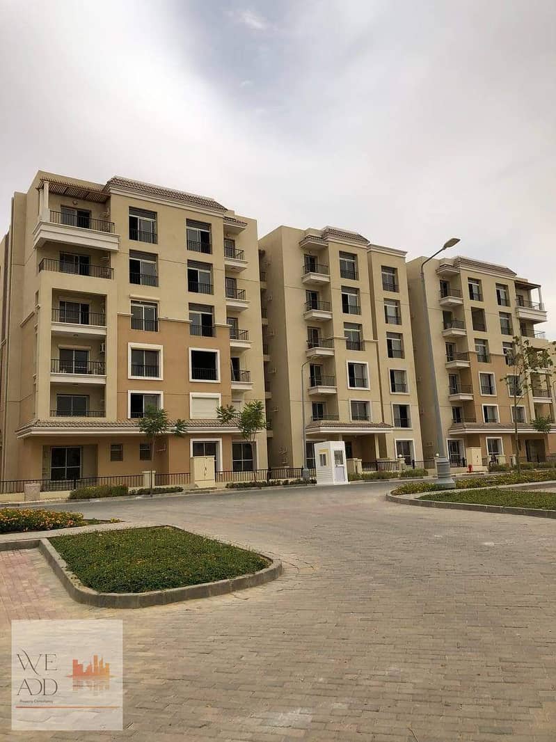 Choose your distinguished property in Sarai Compound, duplex 205 m, 4 rooms, with a private garden of 121 m, on a direct view in Sheya phase, with a 5 5