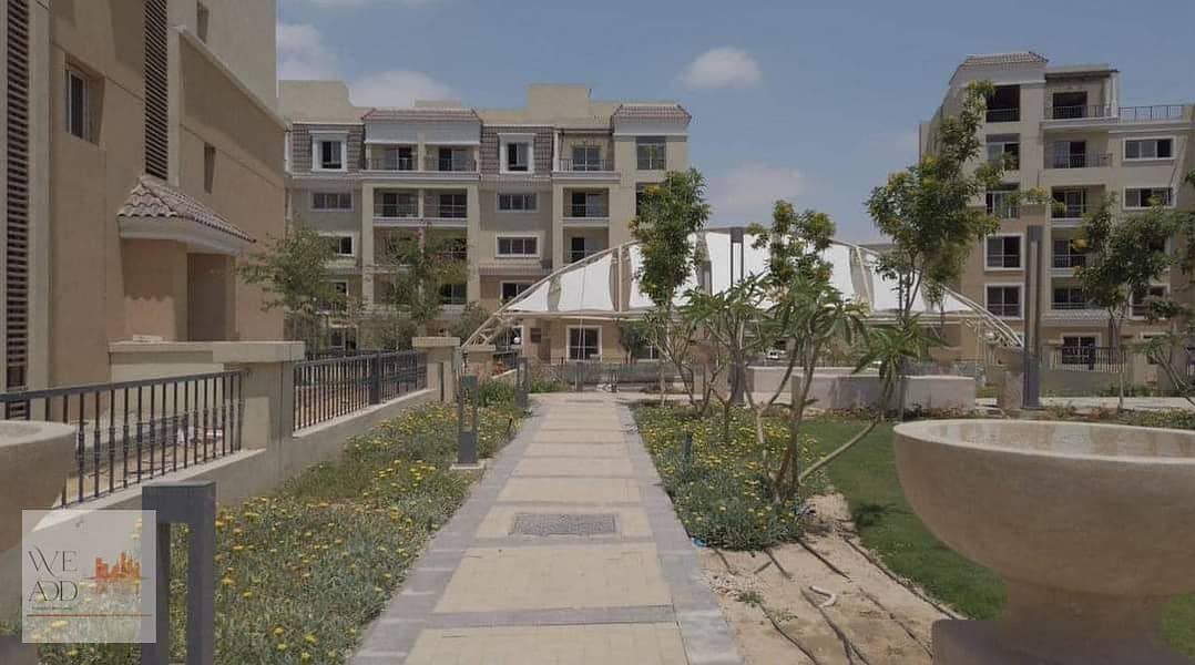 Choose your distinguished property in Sarai Compound, duplex 205 m, 4 rooms, with a private garden of 121 m, on a direct view in Sheya phase, with a 5 8