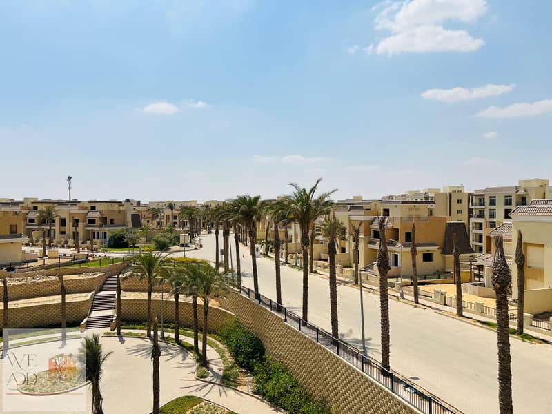 Choose your distinguished property in Sarai Compound, duplex 205 m, 4 rooms, with a private garden of 121 m, on a direct view in Sheya phase, with a 5 20