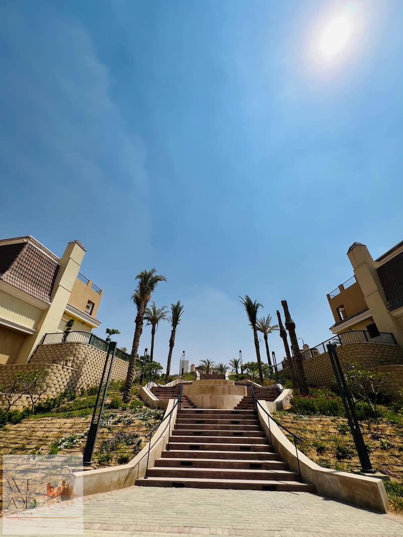 Choose your distinguished property in Sarai Compound, duplex 205 m, 4 rooms, with a private garden of 121 m, on a direct view in Sheya phase, with a 5 21