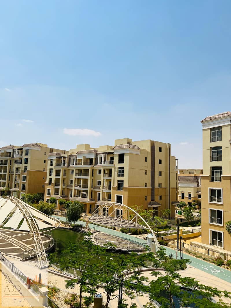 Choose your distinguished property in Sarai Compound, duplex 205 m, 4 rooms, with a private garden of 121 m, on a direct view in Sheya phase, with a 5 23